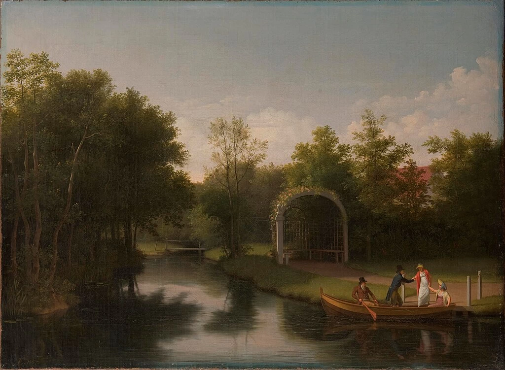 Pergolato nel parco della tenuta di Sanderumgård - Collezione Hirschsprung